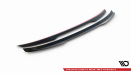 Heck Spoiler Aufsatz Abrisskante passend für Audi A6 Limousine C8 / C8 Facelift schwarz Hochglanz