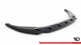 Cup Spoilerlippe Front Ansatz V.1 passend für Audi A6 C8 schwarz Hochglanz