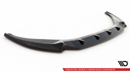 Cup Spoilerlippe Front Ansatz V.2 passend für Audi A6 C8 schwarz Hochglanz