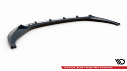 Cup Spoilerlippe Front Ansatz V.2 passend für Audi A6 C8 schwarz Hochglanz