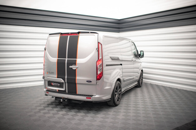 Heck Spoiler Aufsatz Abrisskante für Ford Transit Custom Mk1 schwarz Hochglanz