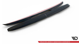 Heck Spoiler Aufsatz Abrisskante passend für Ford Transit Custom Mk1 schwarz Hochglanz