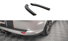 Heck Ansatz Flaps Diffusor passend für Ford Transit Custom ST-Line Mk1 Facelift schwarz Hochglanz