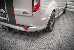 Heck Ansatz Flaps Diffusor passend für Ford Transit Custom ST-Line Mk1 Facelift schwarz Hochglanz