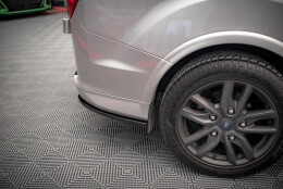 Heck Ansatz Flaps Diffusor passend für Ford Transit Custom ST-Line Mk1 Facelift schwarz Hochglanz