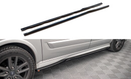Seitenschweller Ansatz Cup Leisten passend für Ford Transit Custom ST-Line Mk1 Facelift schwarz Hochglanz