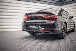 Heck Ansatz Diffusor passend für Renault Talisman schwarz Hochglanz