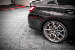 Heck Ansatz Flaps Diffusor V.4 passend für BMW M340i G20 / G21 schwarz Hochglanz