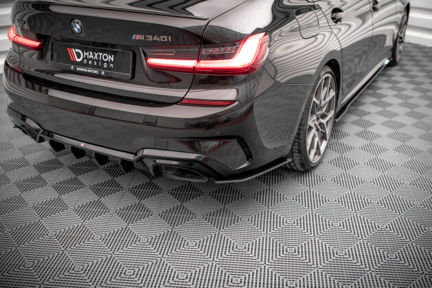 Street Pro Heck Ansatz Flaps Diffusor V.2 für BMW 3er M-Paket G20 / G21 rot