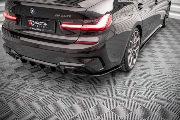 Street Pro Heck Ansatz Flaps Diffusor V.2 passend für BMW 3er M-Paket G20 / G21 rot