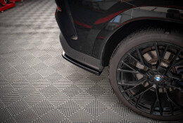 Mittlerer Cup Diffusor Heck Ansatz V.2 passend für BMW X6 M-Paket G06 schwarz Hochglanz