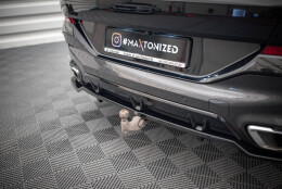Mittlerer Cup Diffusor Heck Ansatz V.3 passend für BMW X6 M-Paket G06 schwarz Hochglanz
