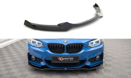 Cup Spoilerlippe Front Ansatz V.1 passend für BMW 2 M-Paket F22 schwarz Hochglanz