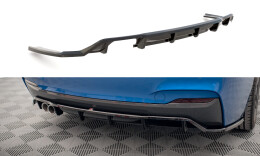 Mittlerer Cup Diffusor Heck Ansatz DTM Look passend für BMW 2 M-Paket F22 schwarz Hochglanz