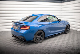 Seitenschweller Ansatz Cup Leisten passend für BMW 2 M-Paket F22 schwarz Hochglanz