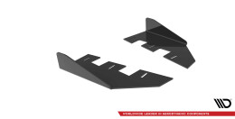 Hintere Seiten Flaps für BMW M2 F87 schwarz Hochglanz