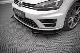 Front Flaps für VW Golf R Mk7 schwarz Hochglanz