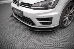 Front Stoßstange Flaps passend für VW Golf R Mk7 schwarz Hochglanz