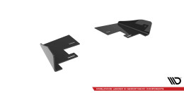 Hintere Seiten Flaps passend für VW Golf R Mk7 schwarz Hochglanz