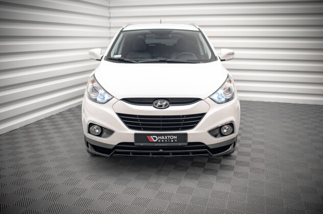 Cup Spoilerlippe Front Ansatz passend für Hyundai ix35 Mk1 schwarz Hochglanz