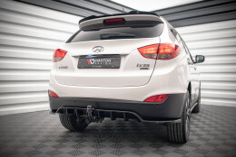 Mittlerer Cup Diffusor DTM Look Heck Ansatz für Hyundai ix35 Mk1 schwarz Hochglanz