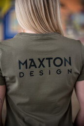 Maxton Design® Khaki T-Shirt Damen XS