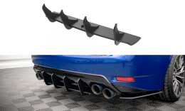 Street Pro Heckschürze Heck Ansatz Diffusor passend für Lexus GS F Mk4 Facelift SCHWARZ
