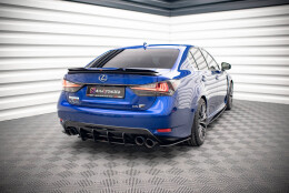 Street Pro Heckschürze Heck Ansatz Diffusor passend für Lexus GS F Mk4 Facelift SCHWARZ