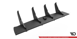 Street Pro Heckschürze Heck Ansatz Diffusor passend für Lexus GS F Mk4 Facelift SCHWARZ