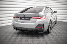 Street Pro Heckschürze Heck Ansatz Diffusor für BMW 4er Gran Coupe M-Paket G26 SCHWARZ-ROT