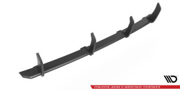 Street Pro Heckschürze Heck Ansatz Diffusor passend für BMW 4er Gran Coupe M-Paket G26 schwarz-rot