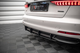Street Pro Heckschürze Heck Ansatz Diffusor passend für Audi A6 C8 SCHWARZ
