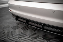 Street Pro Heckschürze Heck Ansatz Diffusor passend für Audi A6 C8 SCHWARZ