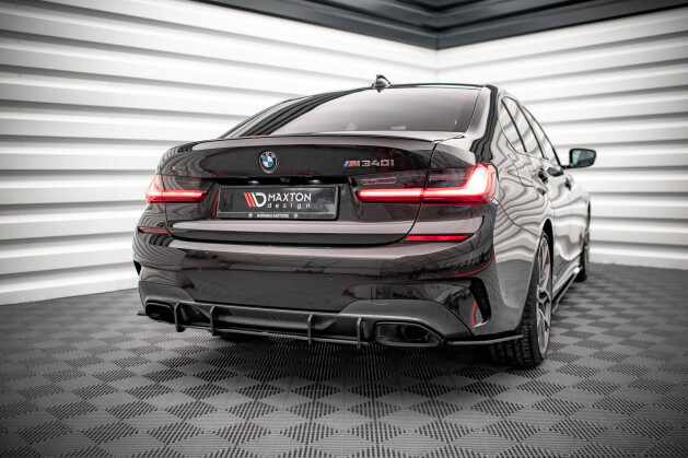Street Pro Heckschürze Heck Ansatz Diffusor für BMW 3er M-Paket G20 / G21 SCHWARZ-ROT