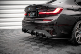 Street Pro Heckschürze Heck Ansatz Diffusor passend für BMW 3er M-Paket G20 / G21 rot