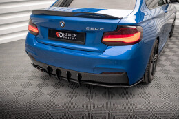 Street Pro Heckschürze Heck Ansatz Diffusor für BMW 2 M-Paket F22 SCHWARZ-ROT