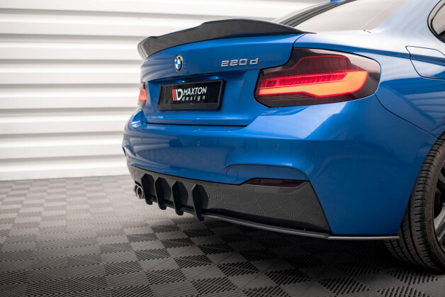 Street Pro Heckschürze Heck Ansatz Diffusor passend für BMW 2 M-Paket F22 rot