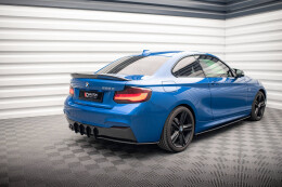 Street Pro Heckschürze Heck Ansatz Diffusor für BMW 2 M-Paket F22 ROT