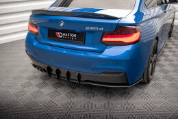 Street Pro Heckschürze Heck Ansatz Diffusor passend für BMW 2 M-Paket F22 rot