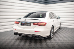 Heck Spoiler Aufsatz Abrisskante passend für Mercedes-Benz E Limousine AMG-Line W213 Facelift schwarz Hochglanz