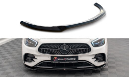 Cup Spoilerlippe Front Ansatz V.1 passend für Mercedes-Benz E AMG-Line W213 Facelift schwarz Hochglanz