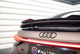 Heck Spoiler Aufsatz Abrisskante passend für Audi e-Tron GT / RS GT RS Mk1 schwarz Hochglanz