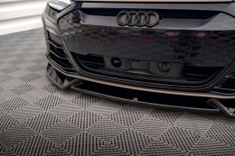 Cup Spoilerlippe Front Ansatz V.1 für Audi e-Tron GT / RS GT Mk1 schwarz Hochglanz