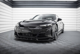 Cup Spoilerlippe Front Ansatz V.1 passend für Audi e-Tron GT / RS GT Mk1 schwarz Hochglanz