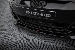 Cup Spoilerlippe Front Ansatz V.1 passend für Audi e-Tron GT / RS GT Mk1 schwarz Hochglanz