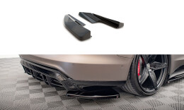Heck Ansatz Flaps Diffusor V.1 passend für Audi e-Tron GT / RS GT Mk1 schwarz Hochglanz
