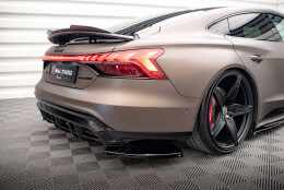 Heck Ansatz Flaps Diffusor V.1 passend für Audi e-Tron GT / RS GT Mk1 schwarz Hochglanz