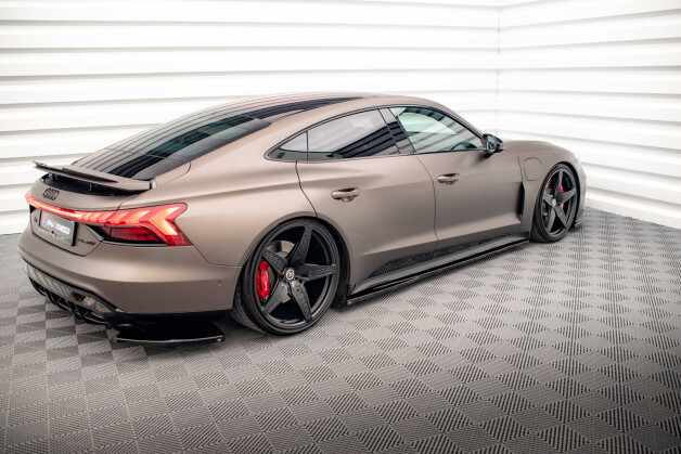 Street+ Seitenschweller Leisten V.1 passend für Audi e-Tron GT / RS GT Mk1 schwarz Hochglanz