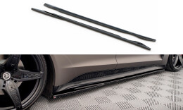 Seitenschweller Ansatz Cup Leisten V.1 passend für Audi e-Tron GT / RS GT Mk1 schwarz Hochglanz
