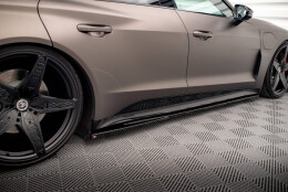 Seitenschweller Ansatz Cup Leisten V.1 passend für Audi e-Tron GT / RS GT Mk1 schwarz Hochglanz